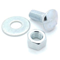 100 Qty 1/2-13 x 1-1/4 x 22 Long Carriage Bolts Set w/ Nuts & Washers D40608