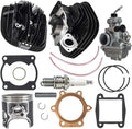 66mm 195cc Cylinder Head Carburetor Piston Top End Kit Y4945