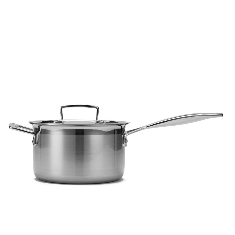 3-Ply Stainless Steel Saucepan with Lid - 18 cm N512