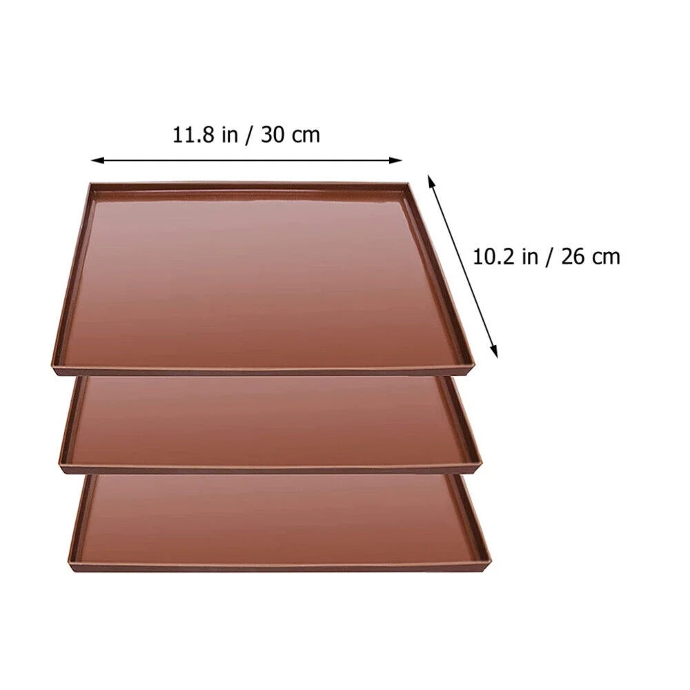 3pcs Portable Washable Food Dehydrator Pad Mesh L795070