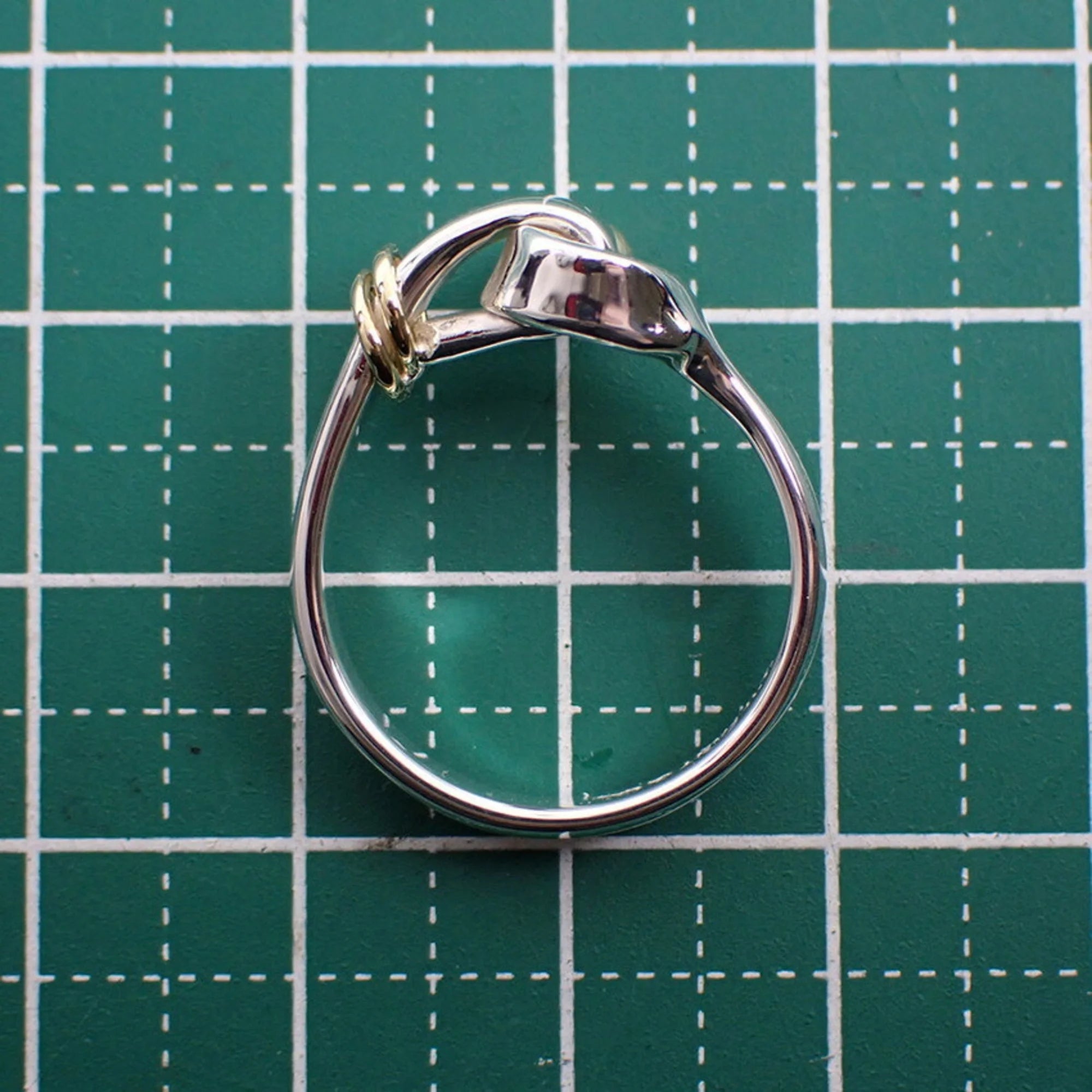 925 750 Hook & Eye Combination Ring Size 12.5 Y871711