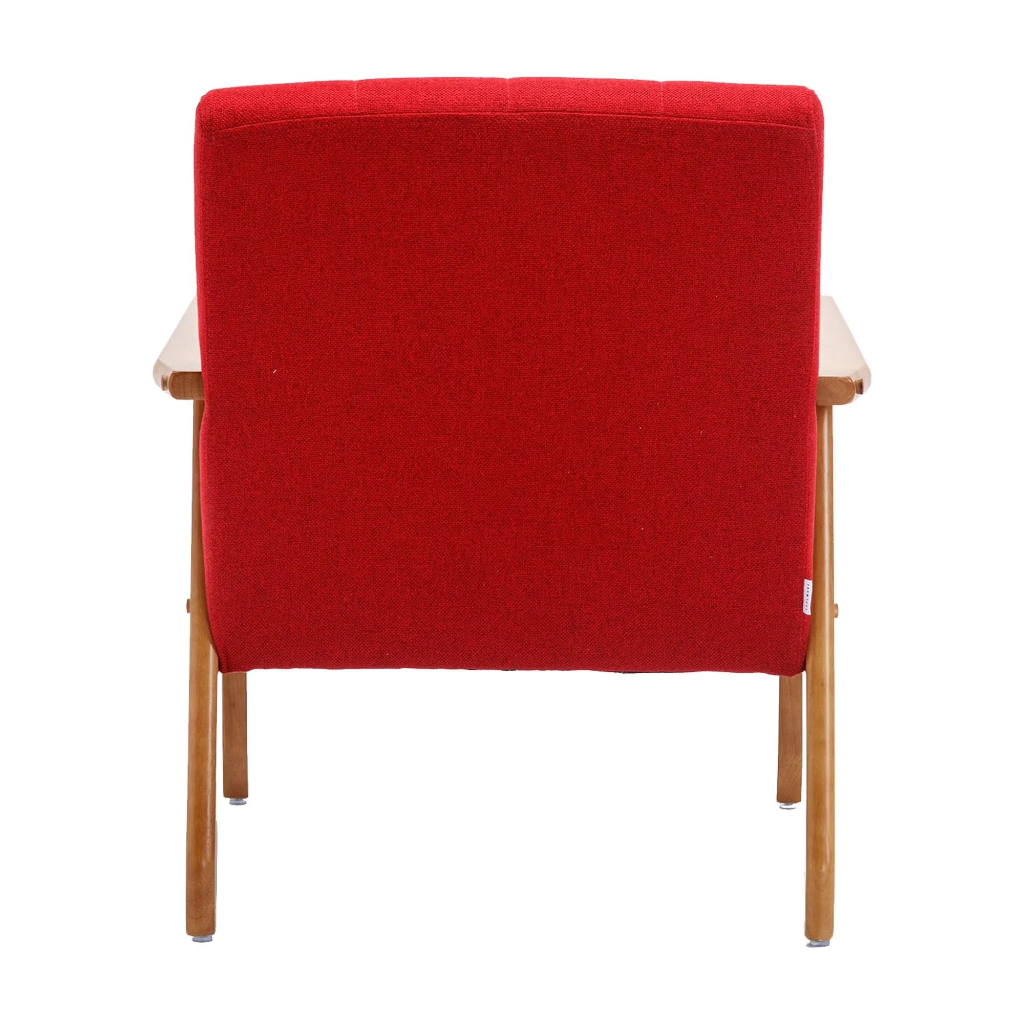 Accent Chairs Set of 2 with Side Table, Wood and Fabric Armchairs J17786