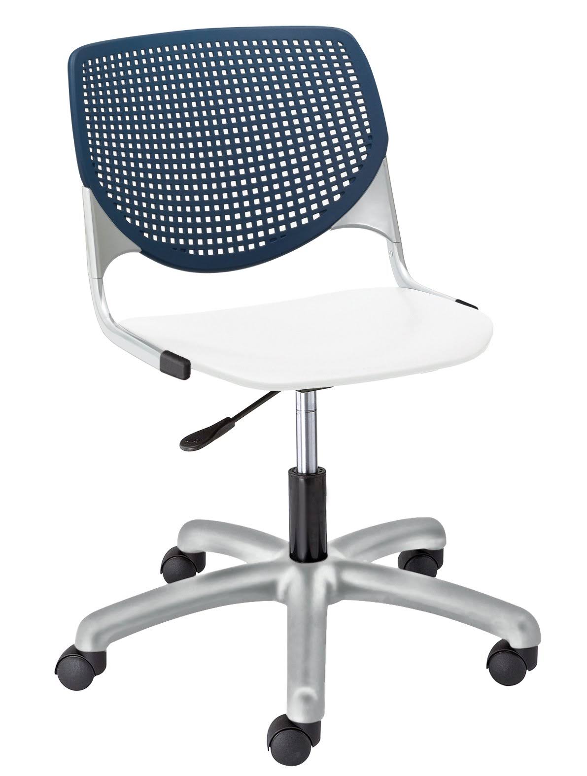 Navy White Poly Task Chair N6226