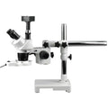 20X 40x Stereo Boom Microscope with Fluorescent Light and 5MP Camera K726