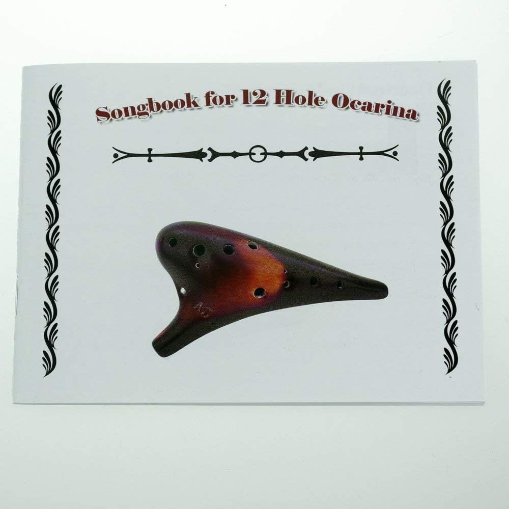 12 Hole Wooden Ocarina Alto C Acacia Wood Pack of 2 H192