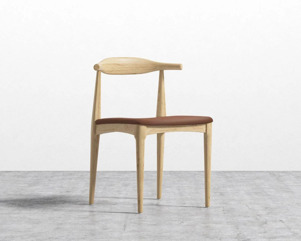 Chartreuse Walnut Stain Elbow Chair N41070