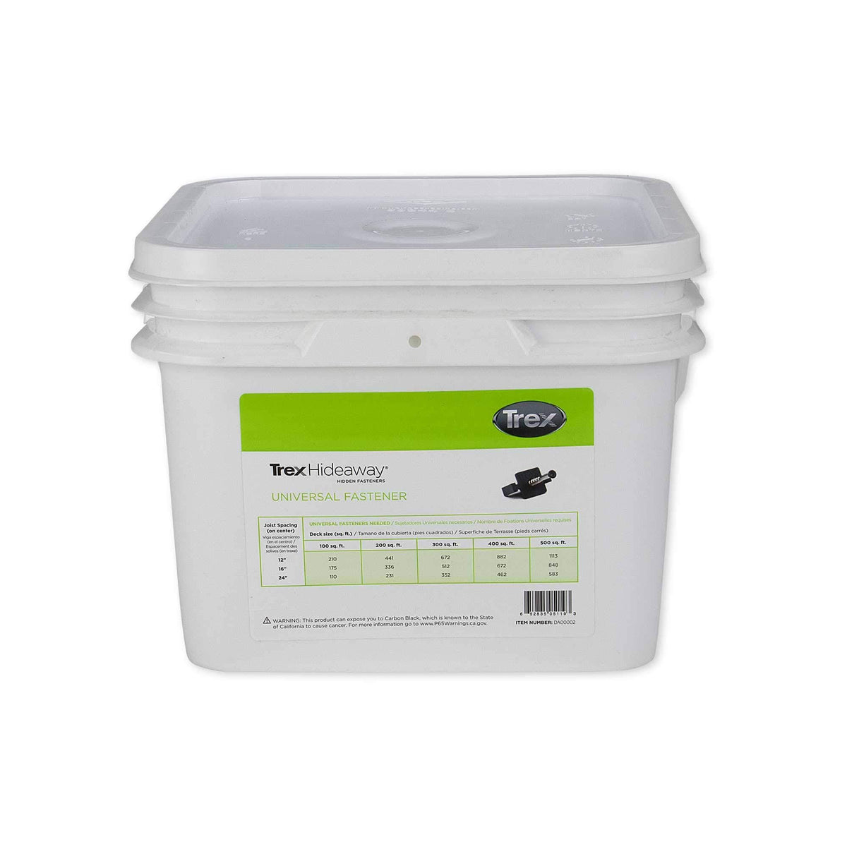 Hidden Deck Fastener Clip 500 sqft Bucket J3882