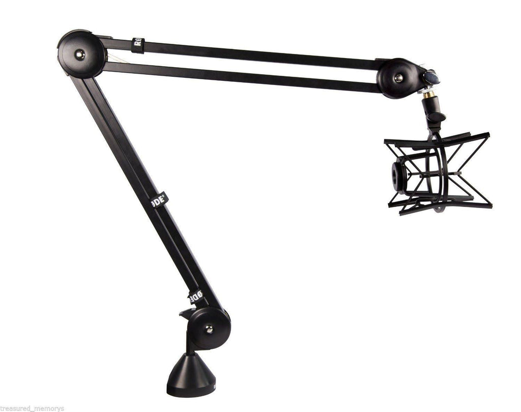 Black Swivel-Mount Studio Microphone Boom Arm O83494