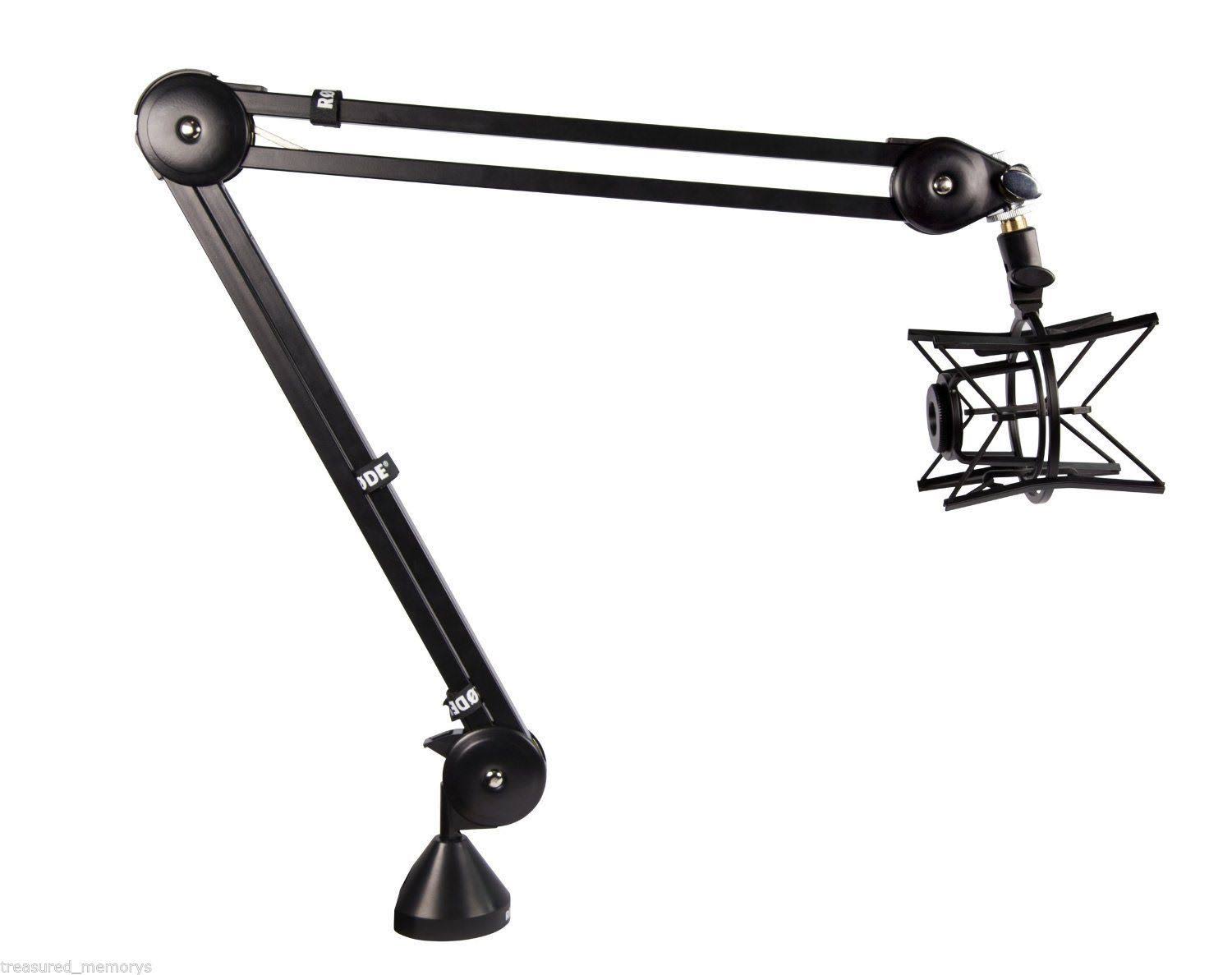 Black Swivel-Mount Studio Microphone Boom Arm O83494