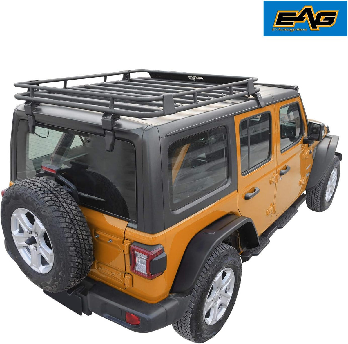 Black Steel Roof Cargo Basket Rack M80395