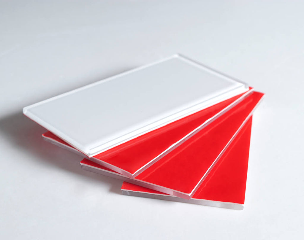 3x22 x 6x22 x 5mm Glass Peel & Stick Subway Tile - 8 Square Feet per Carton - Super White H218861