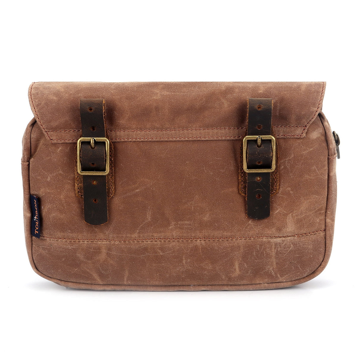 Brown Waxed Canvas Bicycle Pouch Bag W819