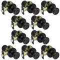 10 Pack Oil Rubbed Bronze Door Knobs D2804