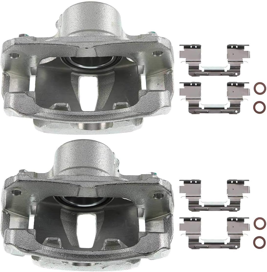 Disc Brake Caliper Assembly with Bracket for Toyota Camry 2002-2006 Front Right Passenger Side Pack of 2 E647891