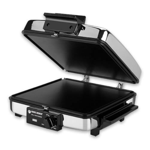 Compact Nonstick 3-in-1 Indoor Grill/Griddler & Waffle Maker with Chrome Housing G202