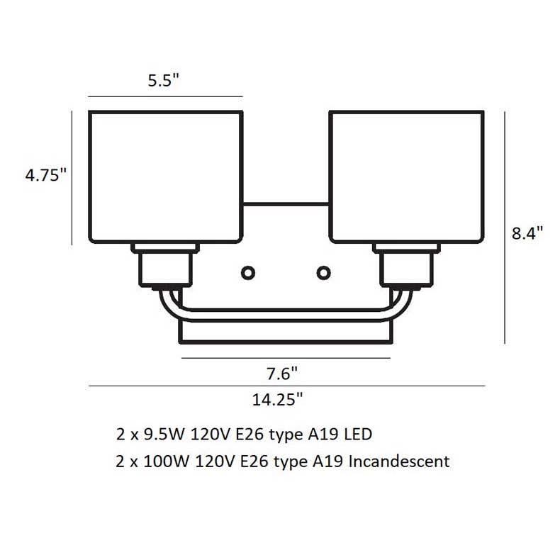 Three Light Bath T44054