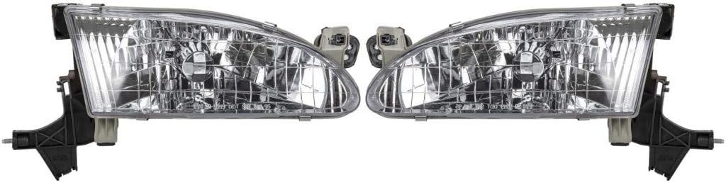 Toyota Corolla Headlight 1998 1999 2000 Pair K90163