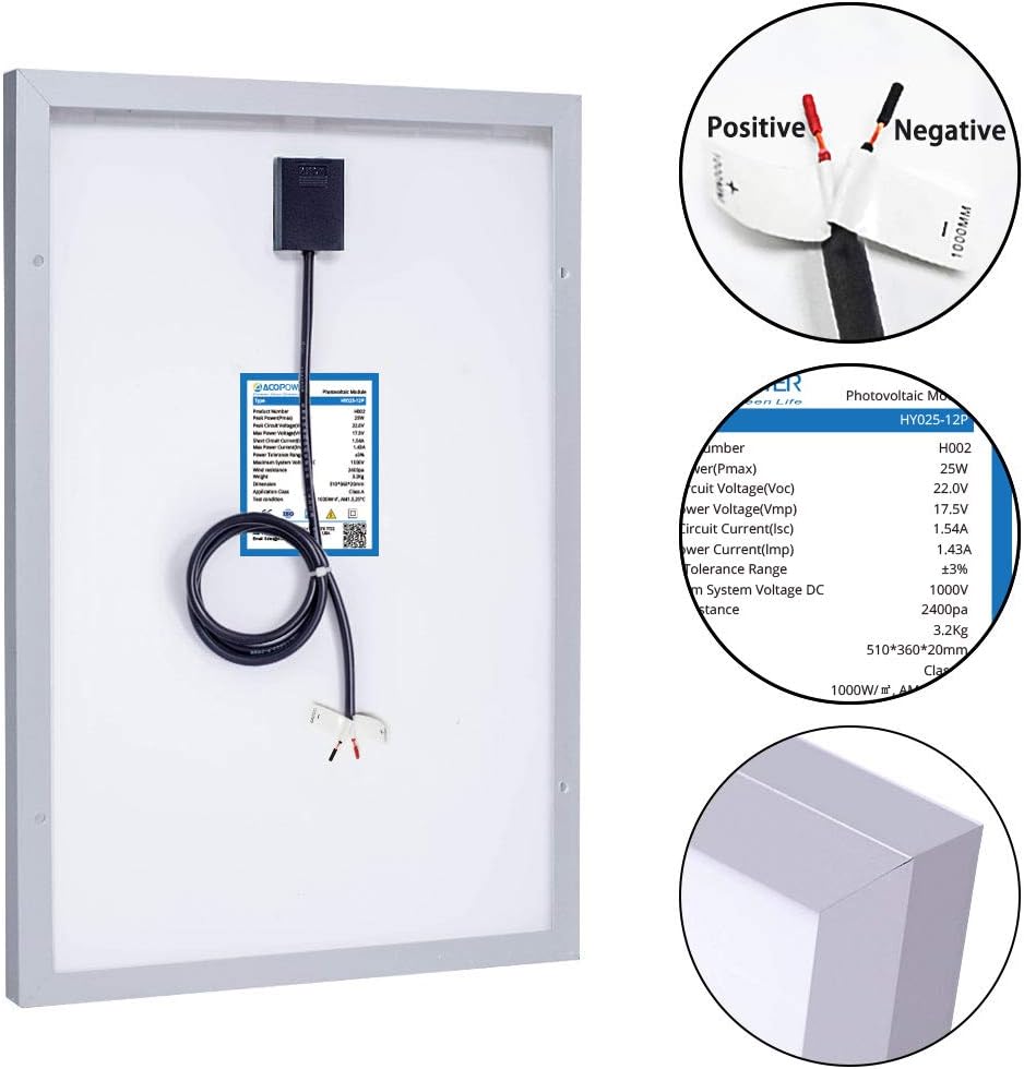 25 Watts Solar Panel Kit Pack of 2 L462