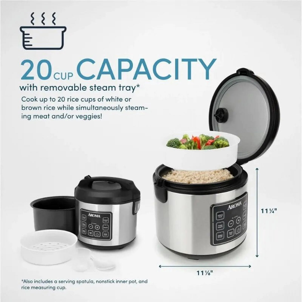 20-Cup Programmable Rice & Grain Cooker and Multi-Cooker B366