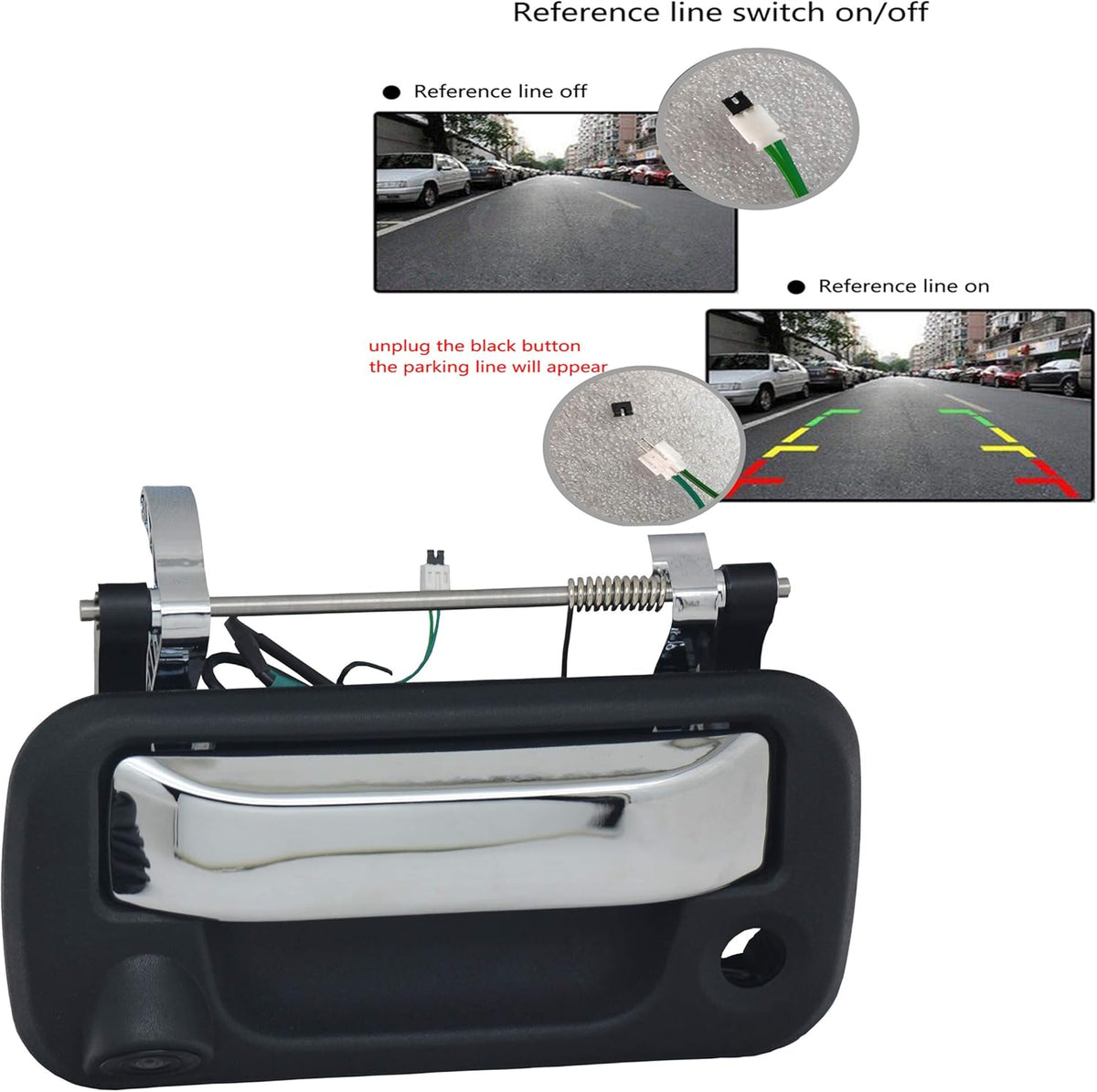 Chrome Tailgate Handle Backup Camera for Ford F150 F250 F350 F450 M32495