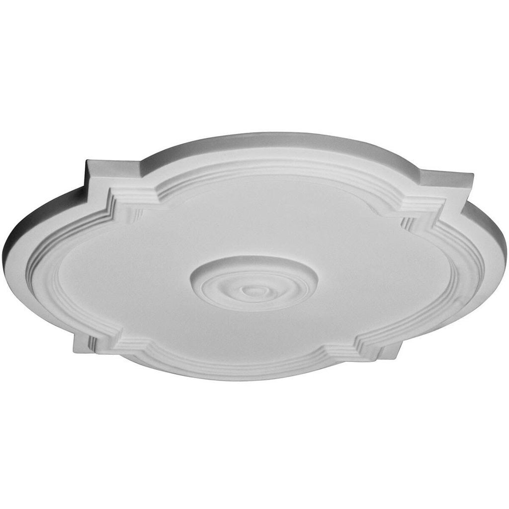 21 1/4 inchw x 17 3/8 inchh x 1 inchp Hand-Painted Hickory Ceiling Medallion S802328