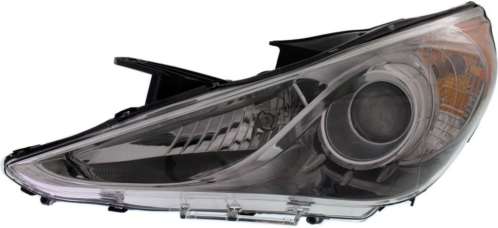 Headlight Assembly for Hyundai Sonata 2011 2012 Driver Side Chrome Bezel U359439