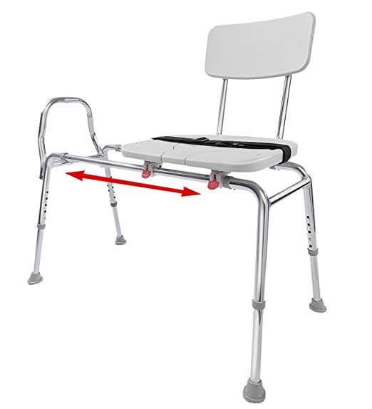 Sliding Transfer Bench with Cut-Out Swivel Seat S212362