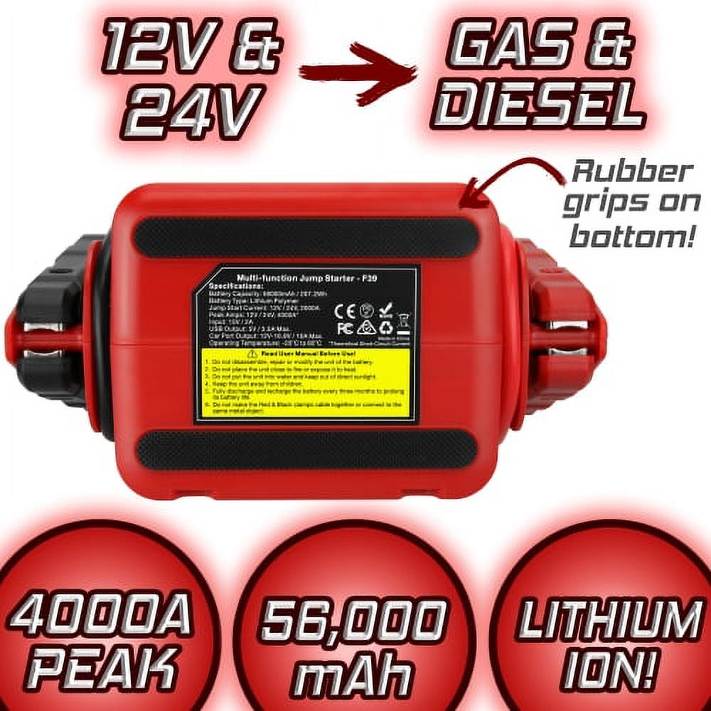12 Volt Jump Starter with charging cord U58769