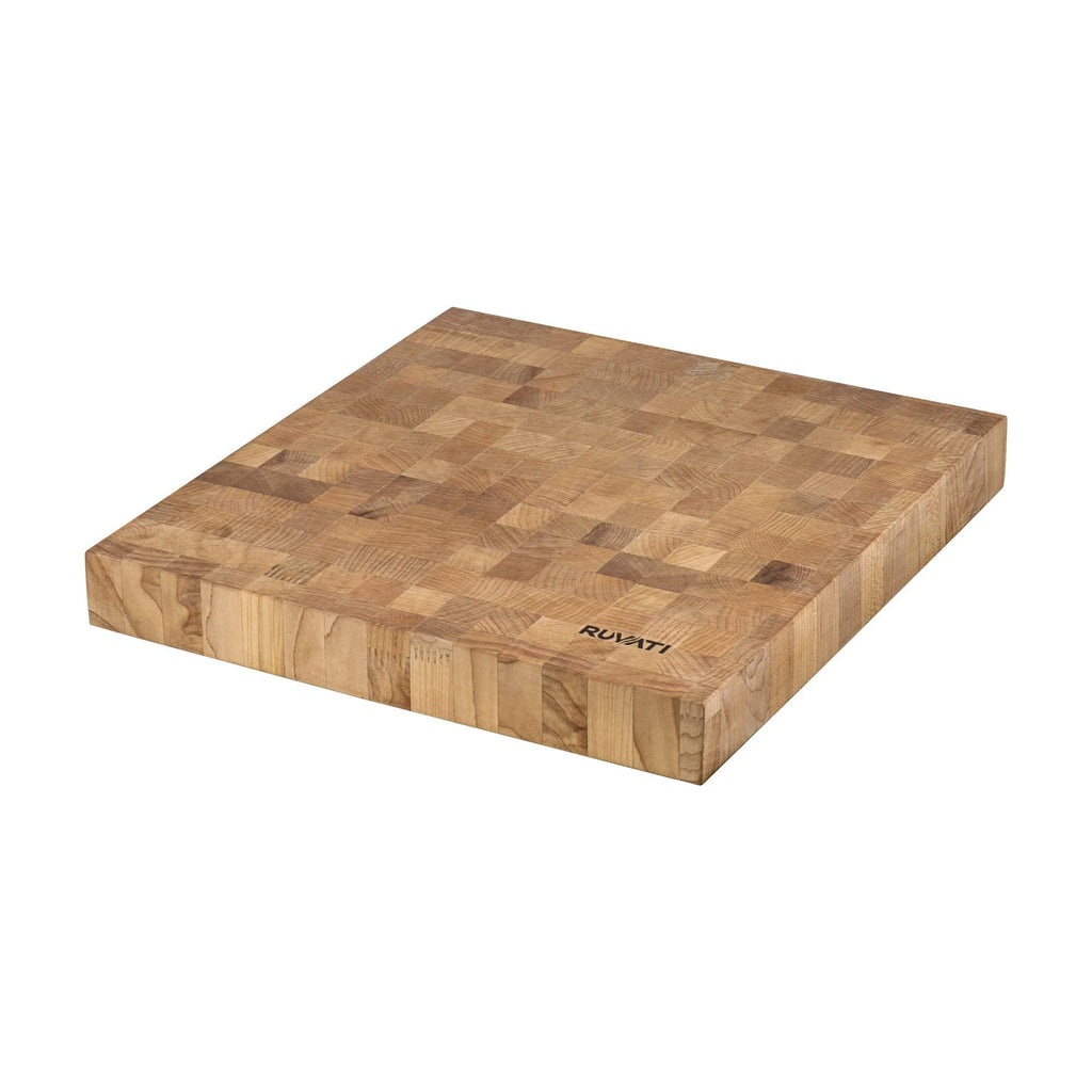 17 x 16 x 2 inch Thick End-Grain American Maple Solid Wood Cutting Board J104