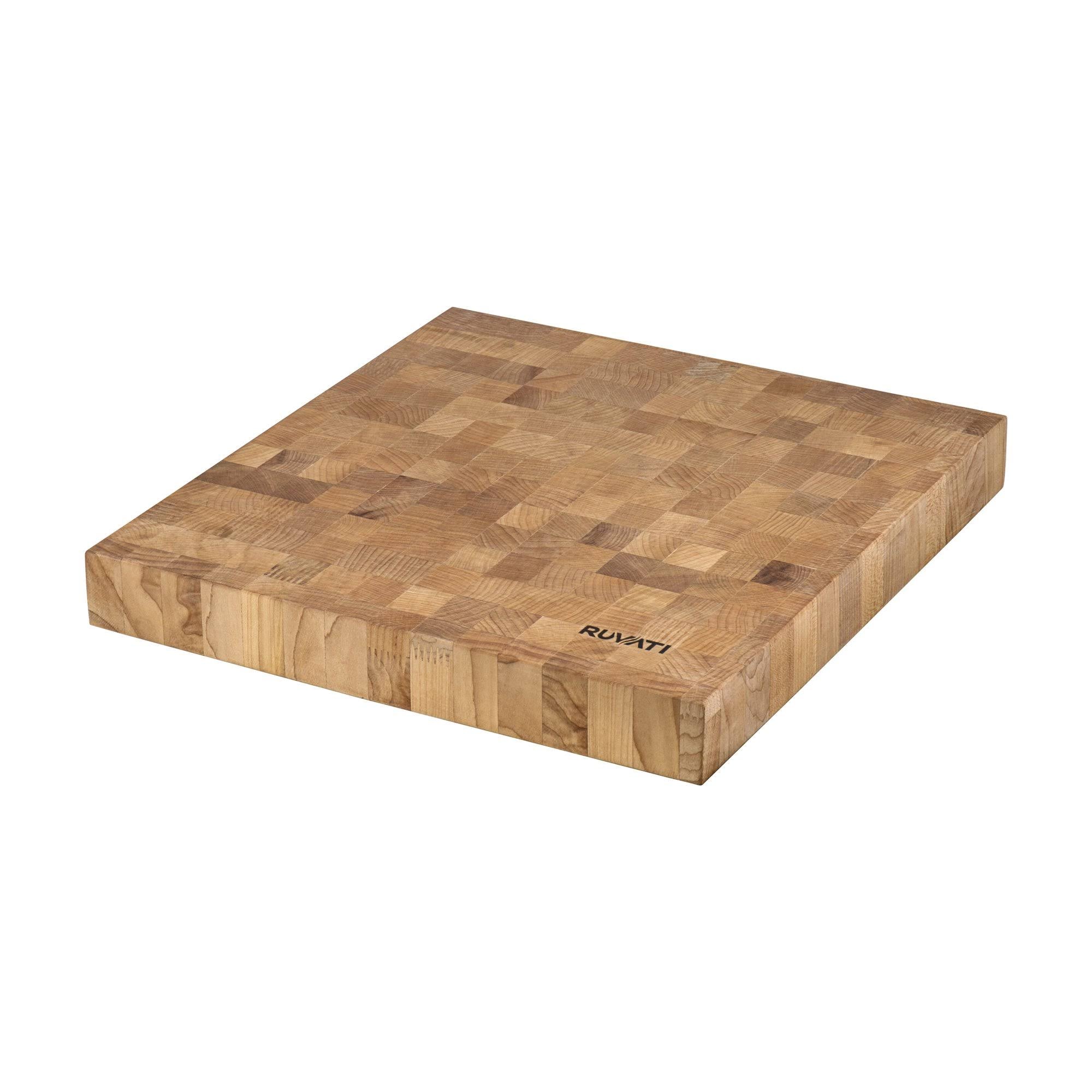 17 x 16 x 2 inch Thick End-Grain American Maple Solid Wood Cutting Board J104