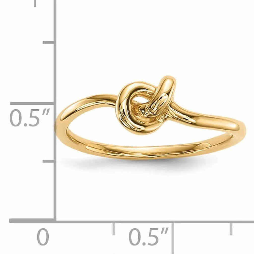 14K Yellow Gold Polished Knot Ring Size 7 V94291