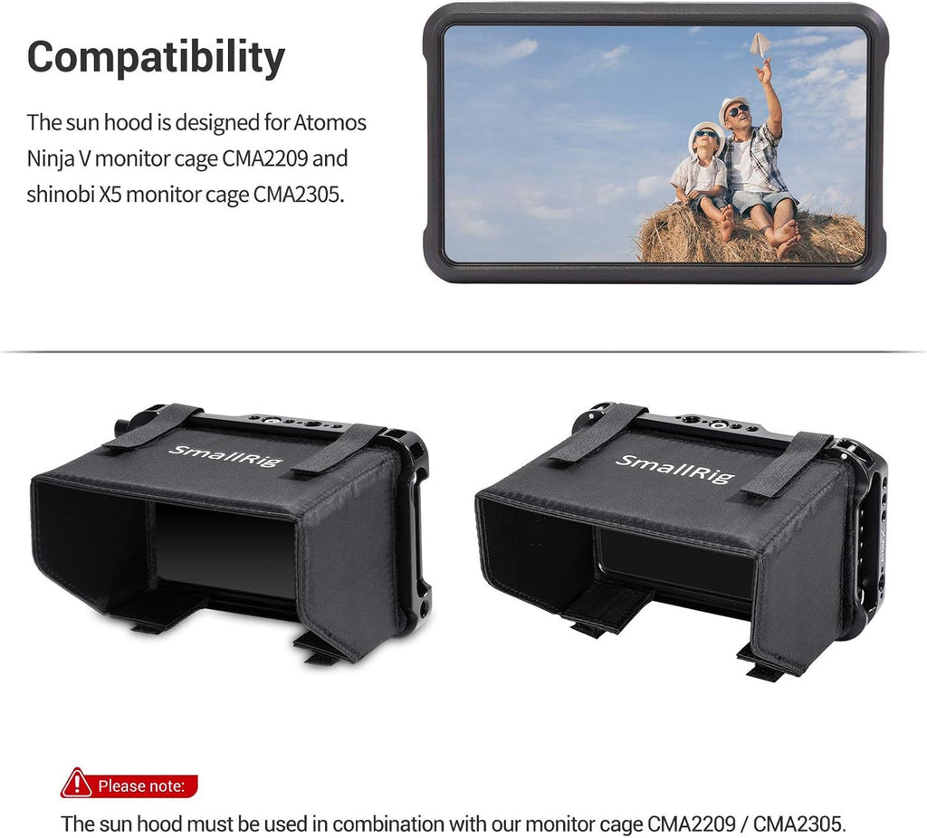 Sun Hood for Atomos Ninja V / Ninja V+ / Shinobi 5” X625452