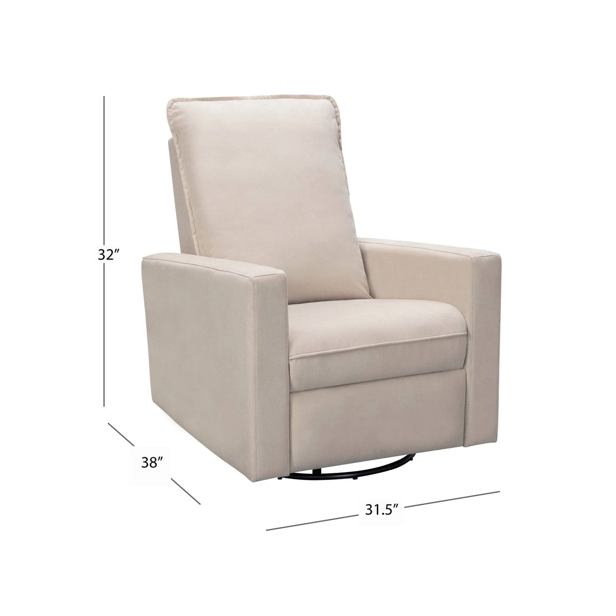 Charcoal Swivel Glider Power Recliner P56477