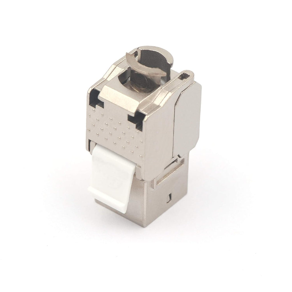 RJ45 Cat6A Shielded Keystone Jacks 12 Pack Toolless Modular Jacks L705196