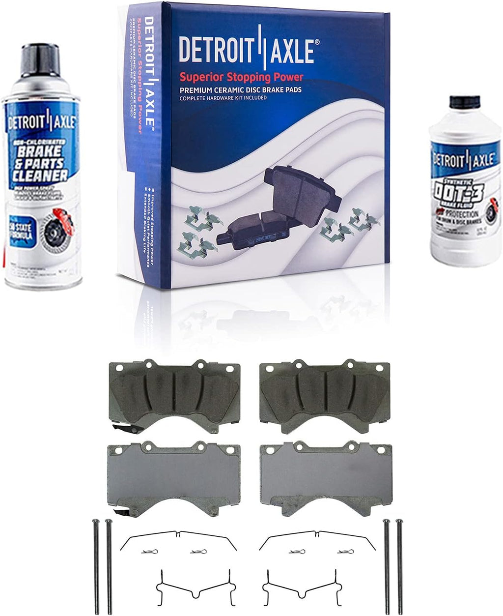 Front & Rear Drilled Slotted Rotors + Brake Pads 10pc Set T52795