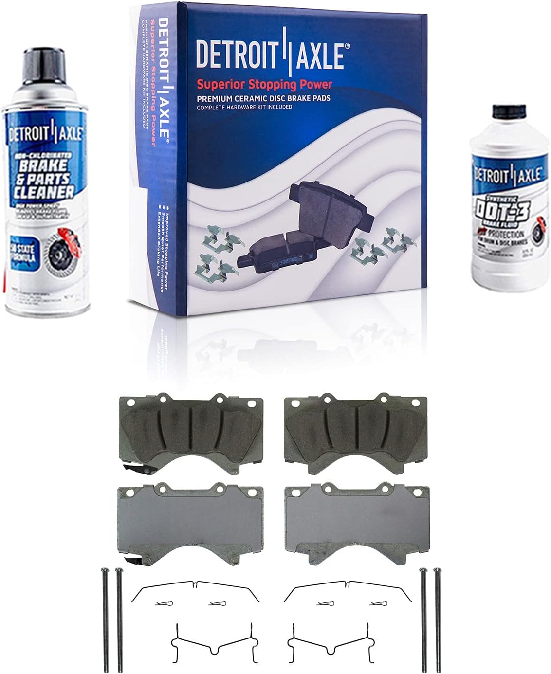 Front & Rear Drilled Slotted Rotors + Brake Pads 10pc Set T52795