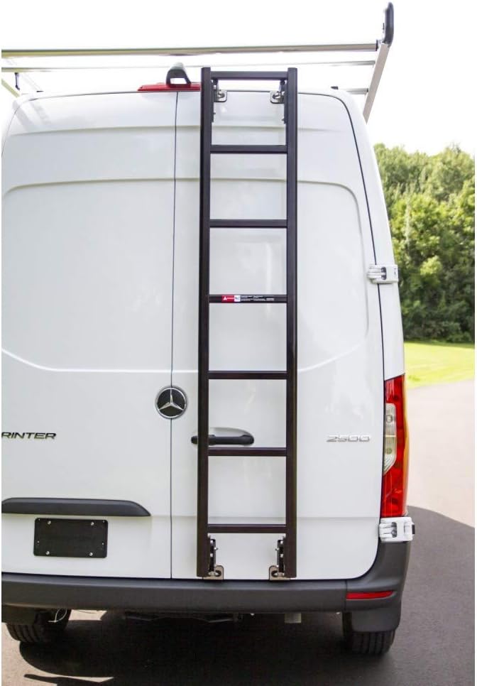 Rear Van Door Hook Access Ladder Black A334