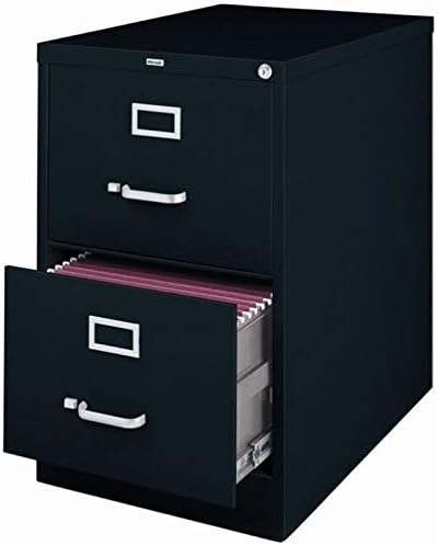 Black 2 Drawer Legal Size File Cabinet I23981