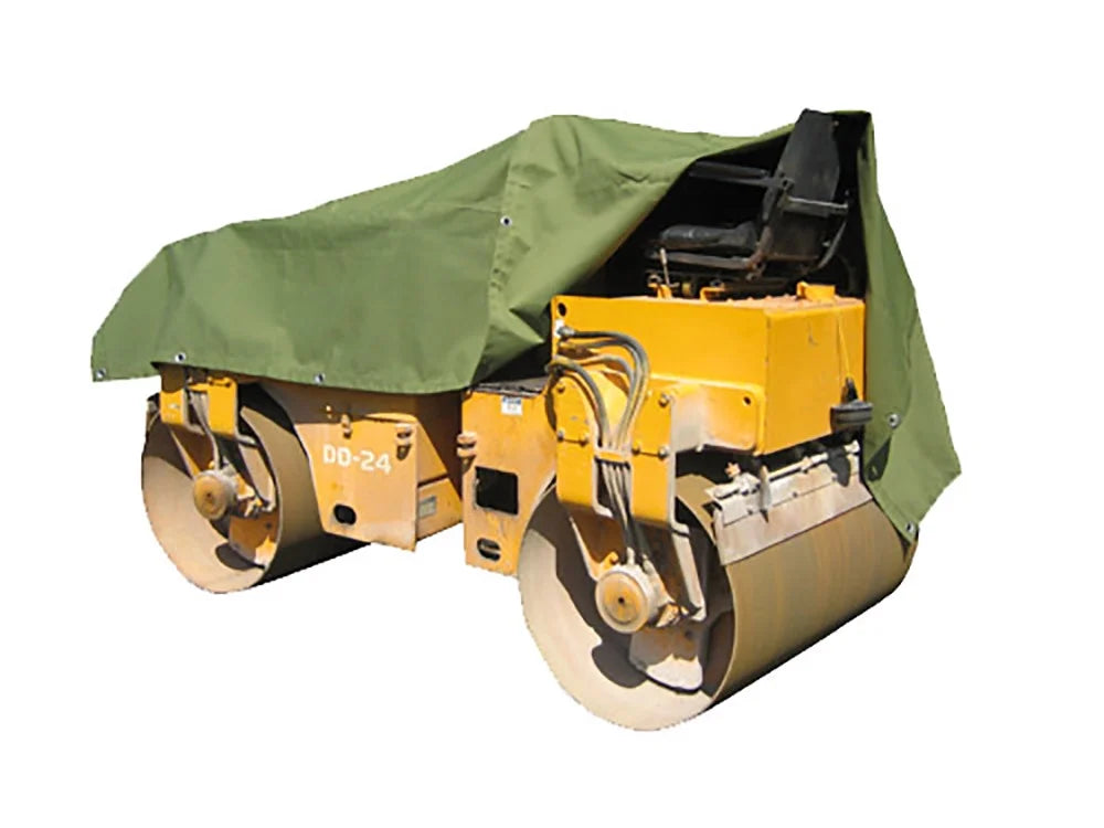 12' x 20' Green Polyester Canvas Tarp F2256