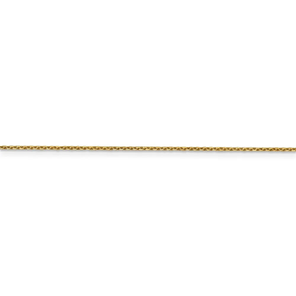 14kt Yellow Gold Diamond Cut Cable Chain 14 inch Lobster Clasp M821