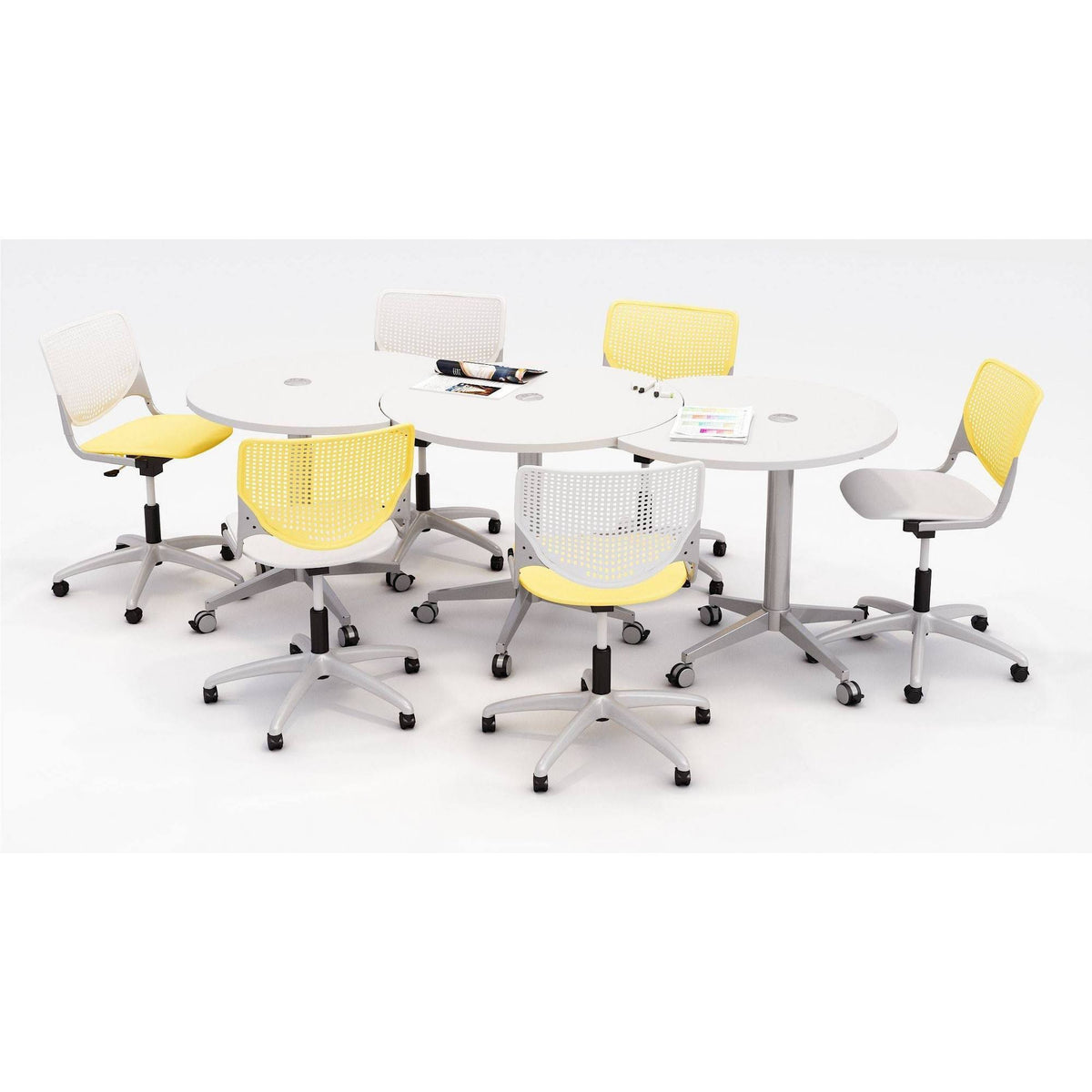 Navy White Poly Task Chair N6226