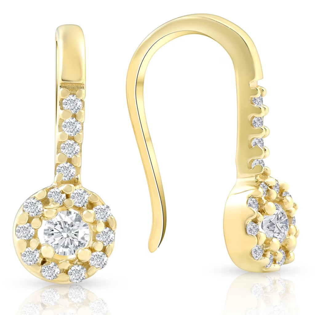 1/4ct Diamond Earrings Yellow Gold T752079