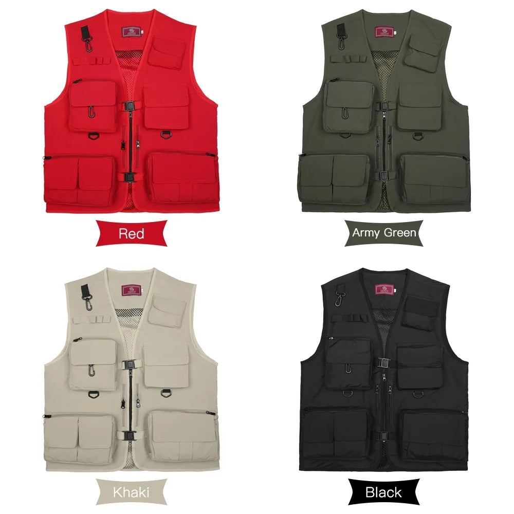 Fishing Photography Mesh Vest Multi Pockets Quick Dry E303596