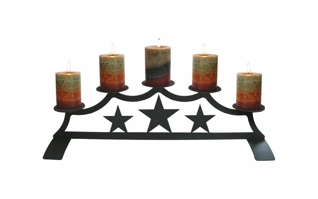 Pinecone Fireplace Pillar Candle Holder O972
