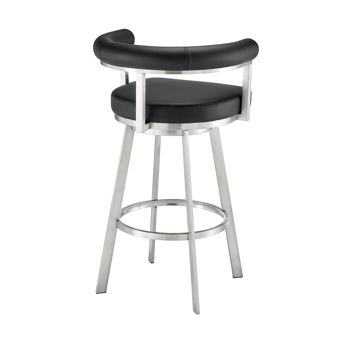 Black Faux Leather Counter Stool E13896