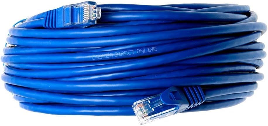Snagless Cat5e Ethernet Patch Cable Blue 3 Feet Pack of 2 G8113