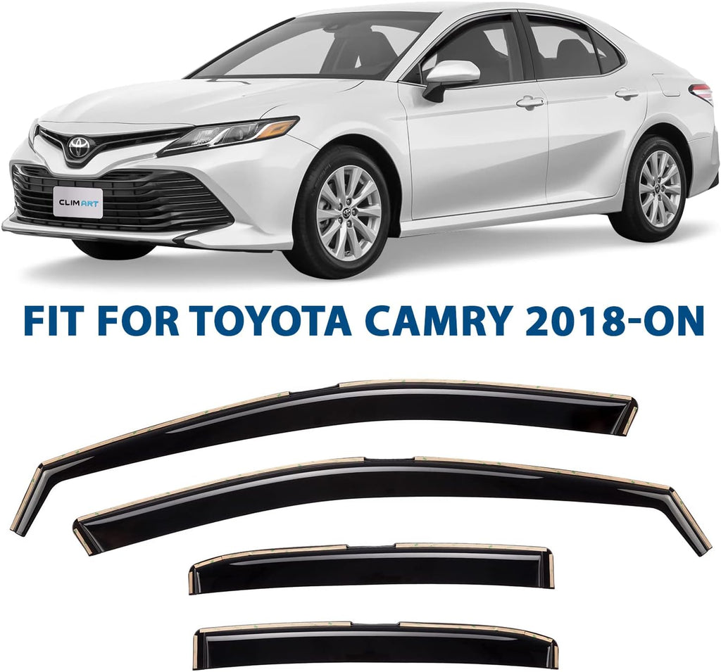 4 pcs in-Channel Rain Guards for Toyota Camry 2018-2022 A7209