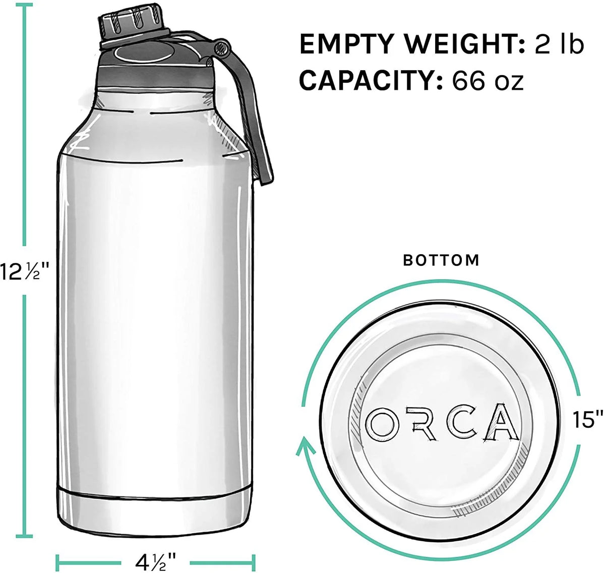 66oz Stainless Hydra L7154