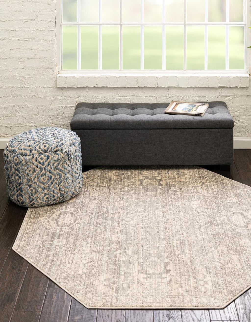 Octagon Gray Medium Rug G52739