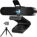 4K Webcam with Microphone, Auto Focus, USB, Pack of 2 P93107